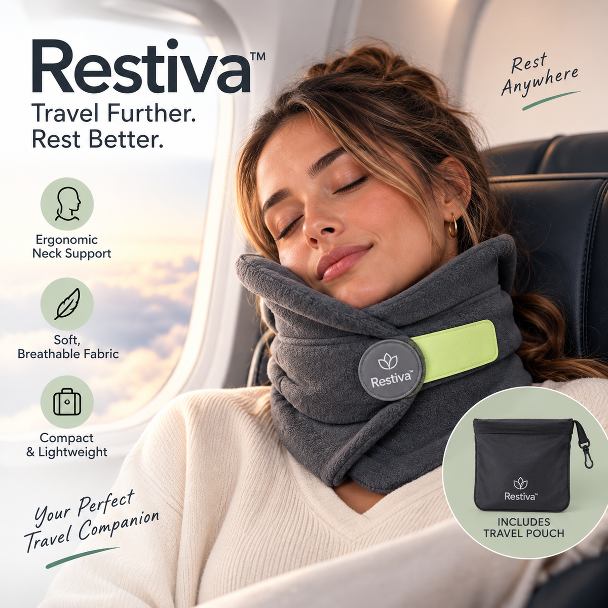 Restiva™ Travel Pillow
